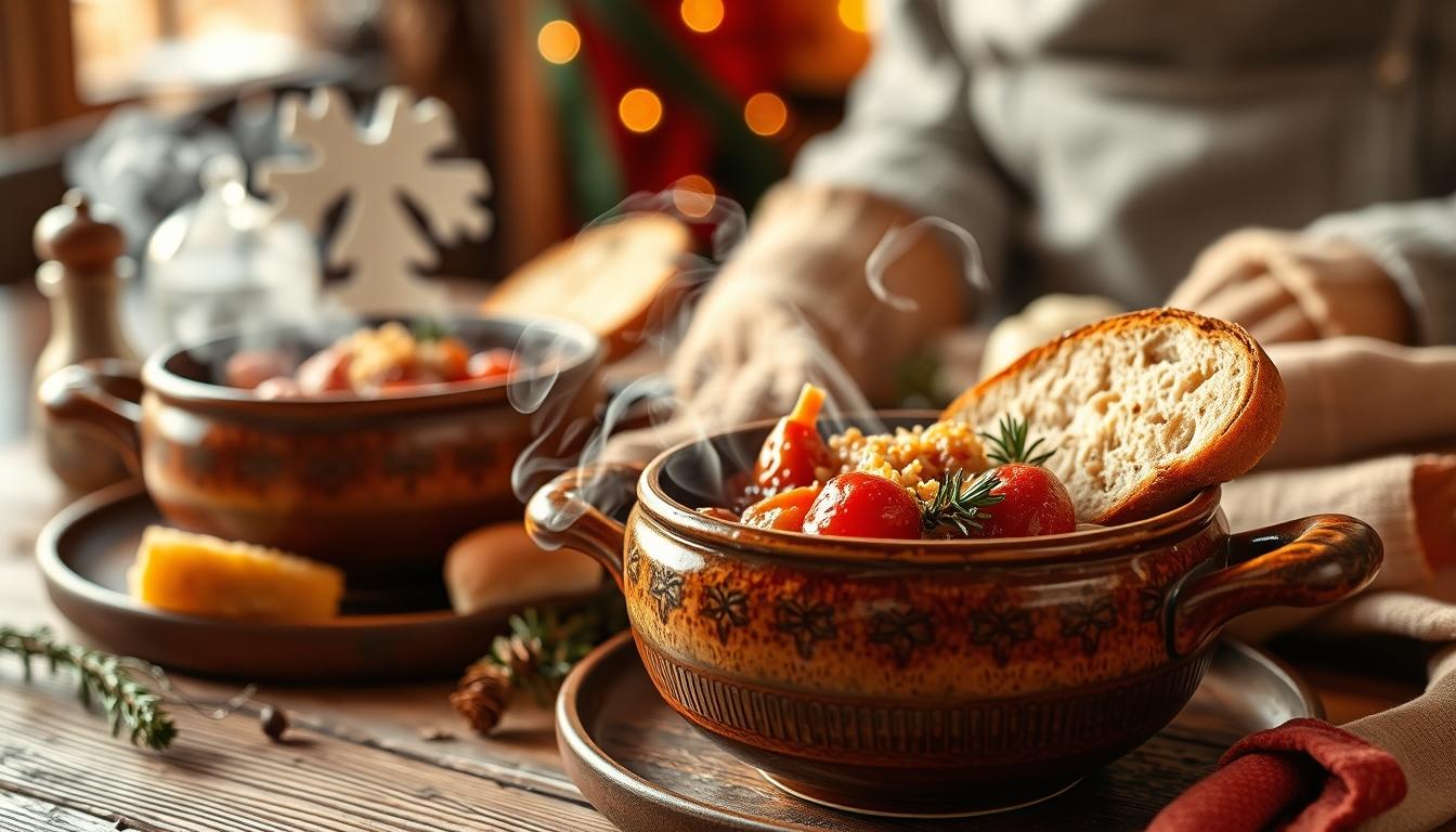 Seasonal meal prepared in a home kitchen